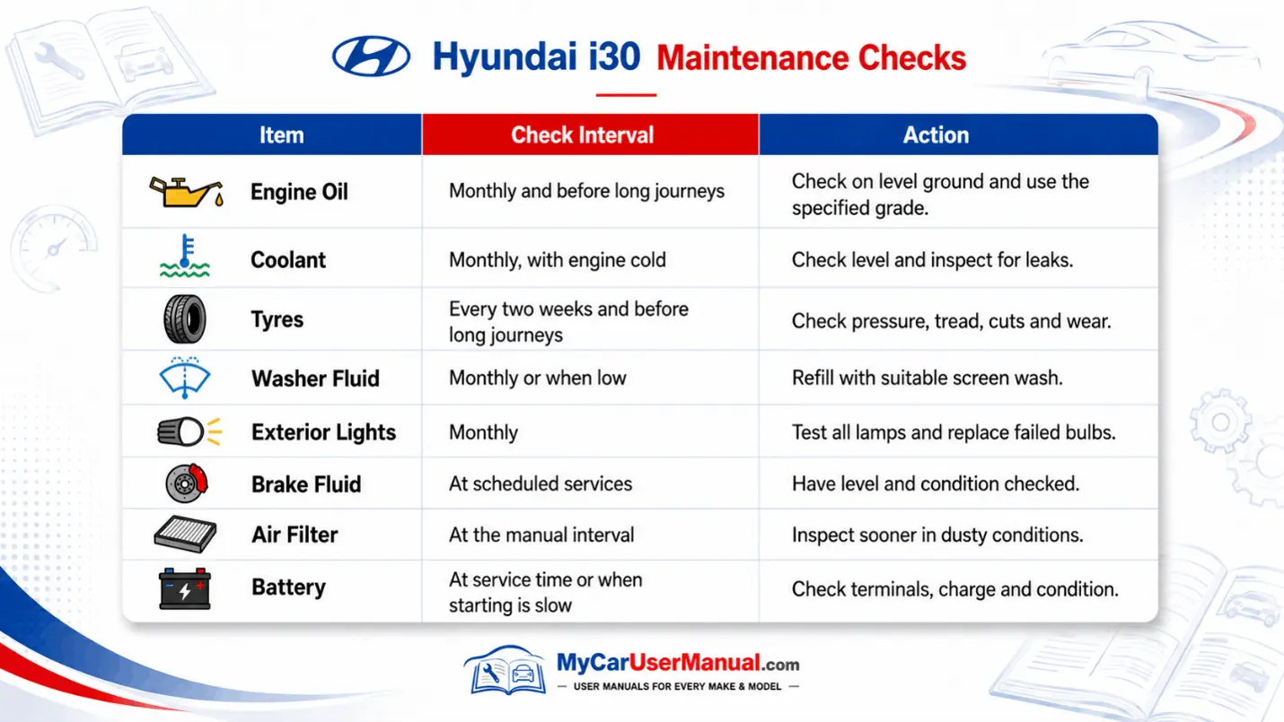 Hyundai I30 User Manual PDF