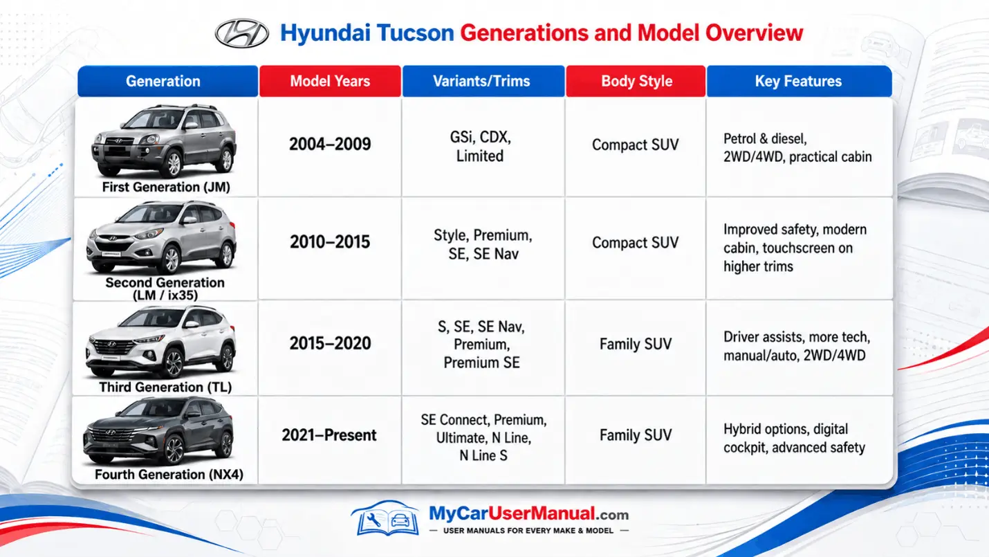 Hyundai Tucson Owner Manual PDF