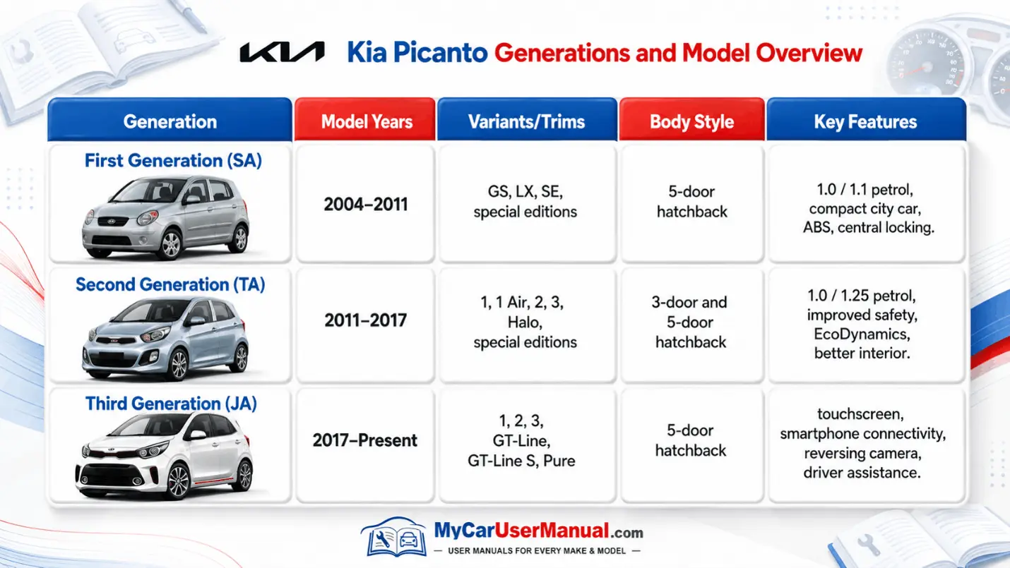 Kia Picanto Owner Manual PDF