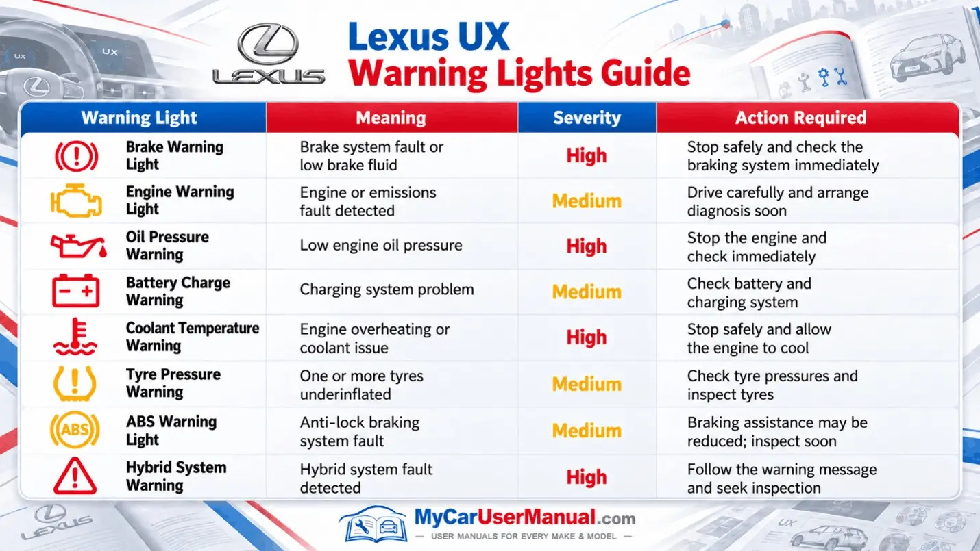 Lexus UX Manual PDF