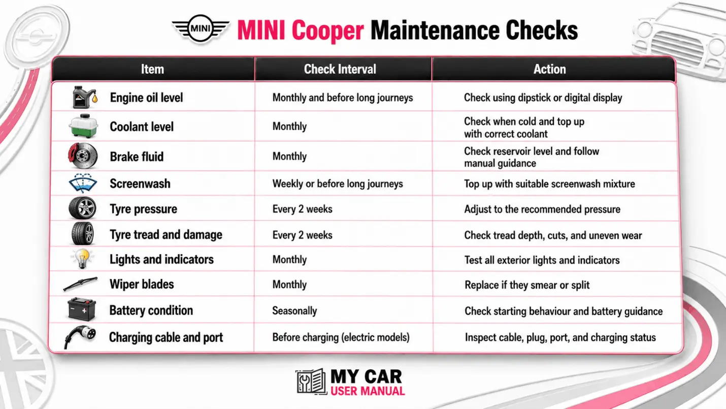 Mini Cooper User Manual PDF