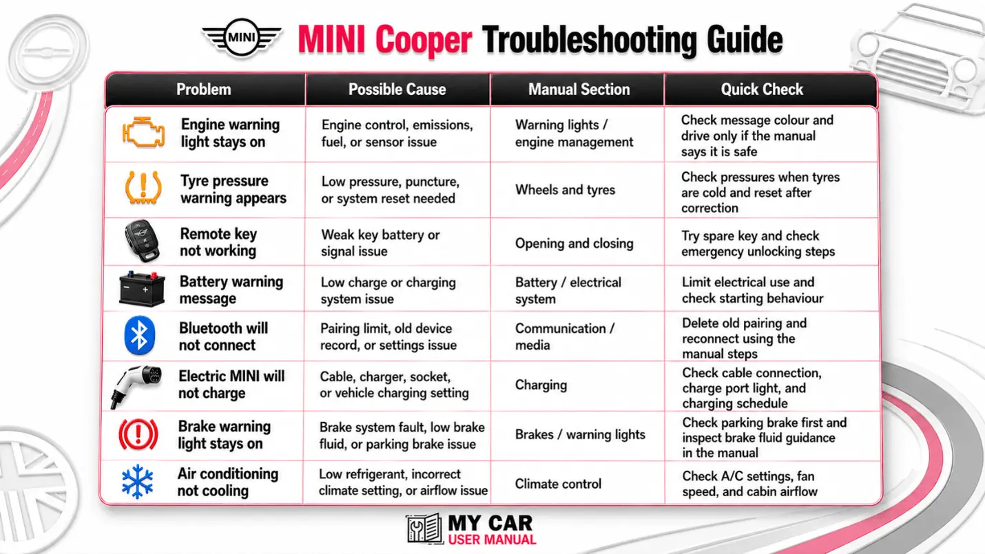 Mini Cooper Handbook & Service Guide