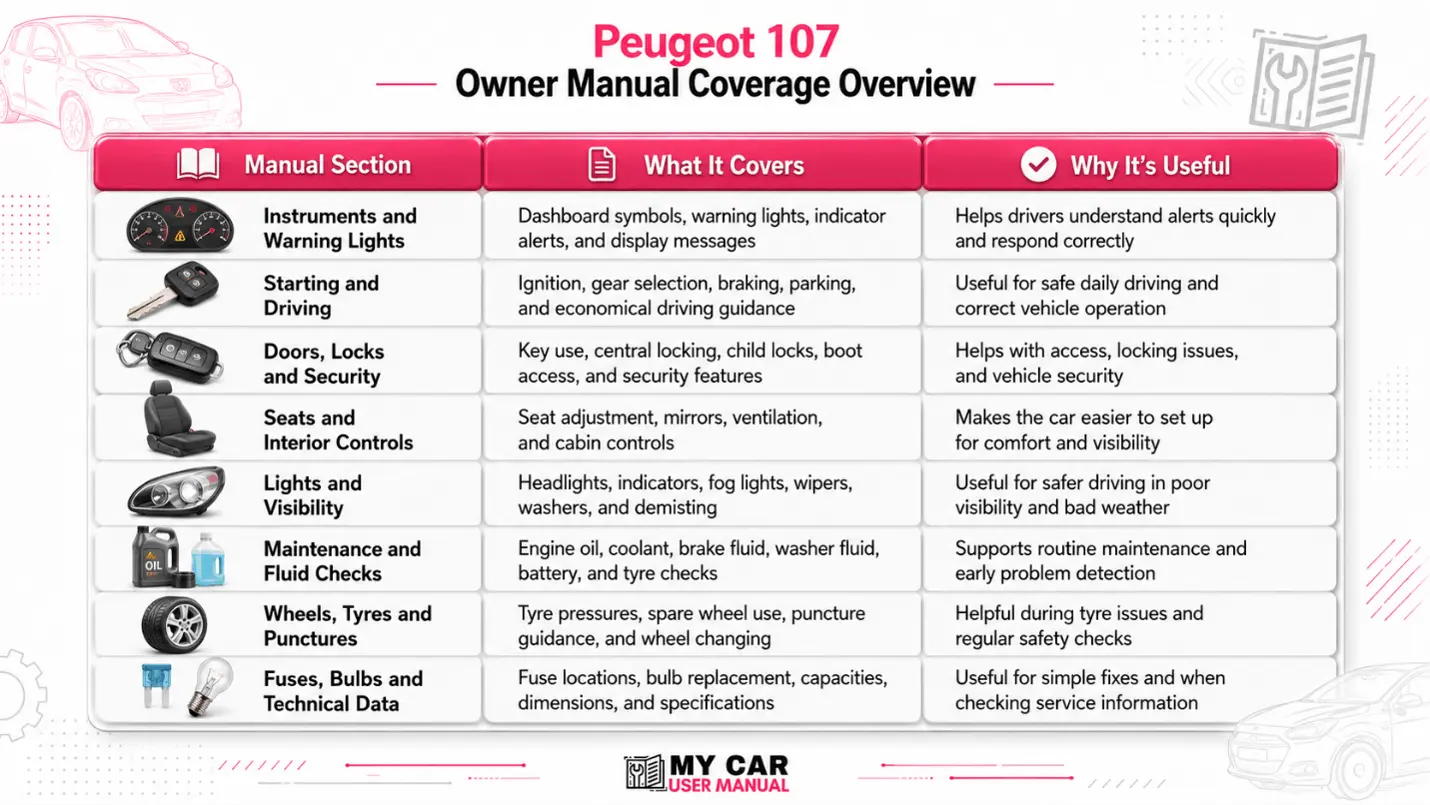 Peugeot 107 Manual PDF