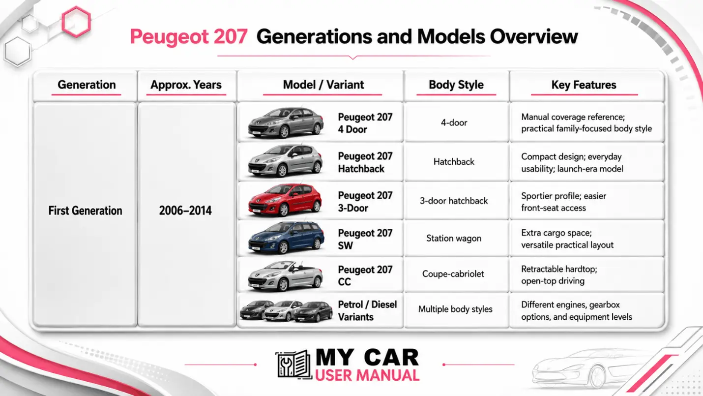 Peugeot 207 Owner Manual PDF