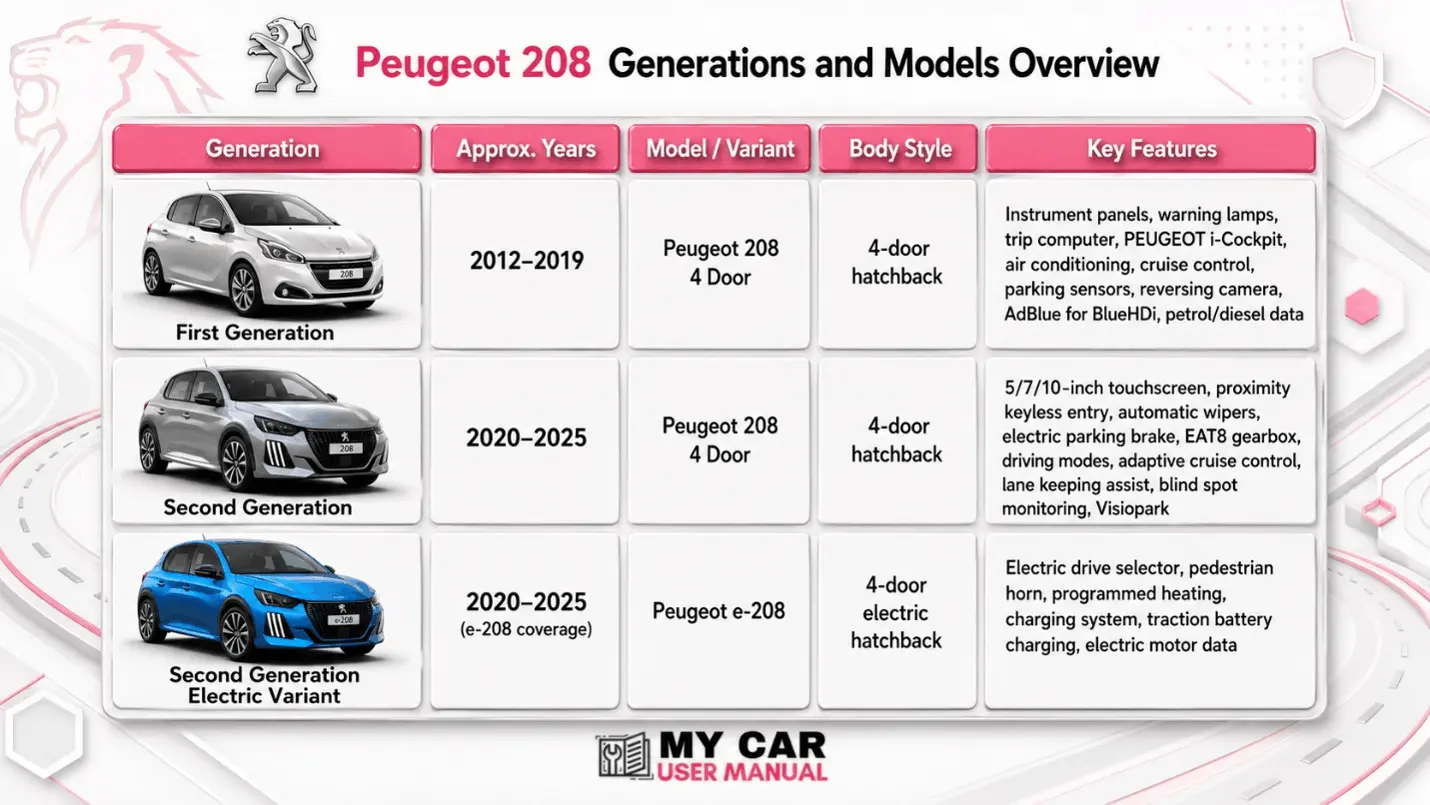 Peugeot 208 Owner Manual PDF