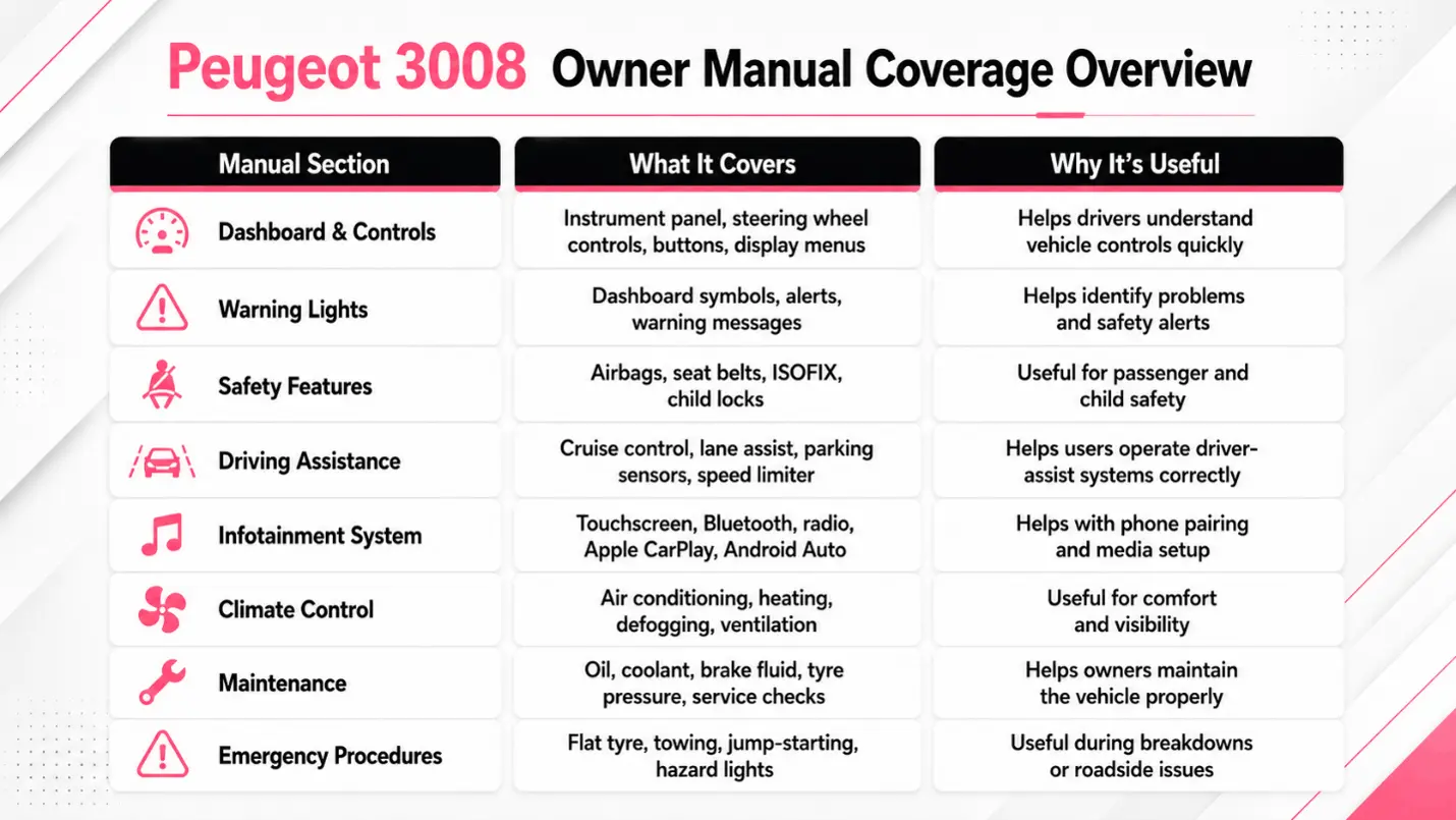 Peugeot 3008 Manual PDF