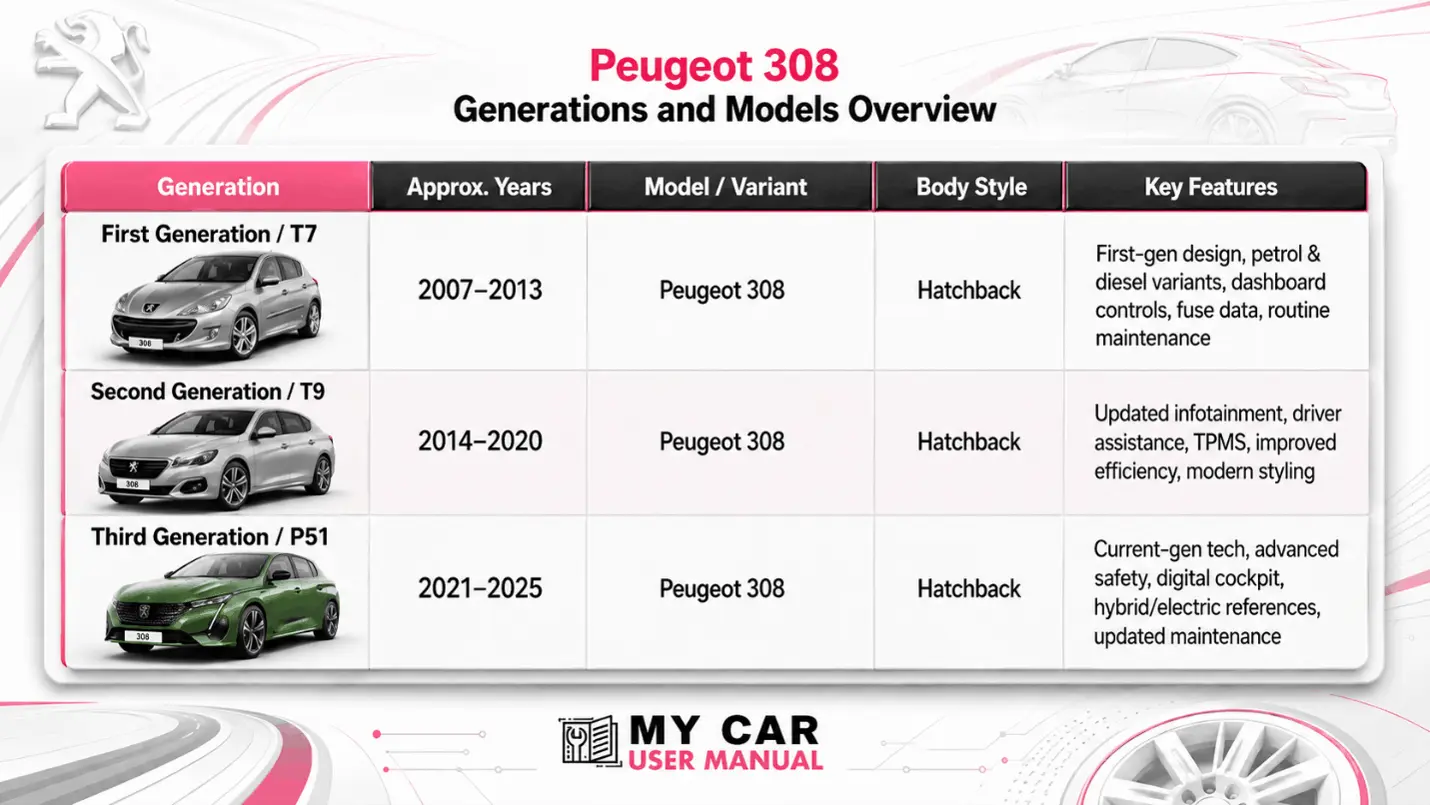 Peugeot 308 Owner Manual PDF