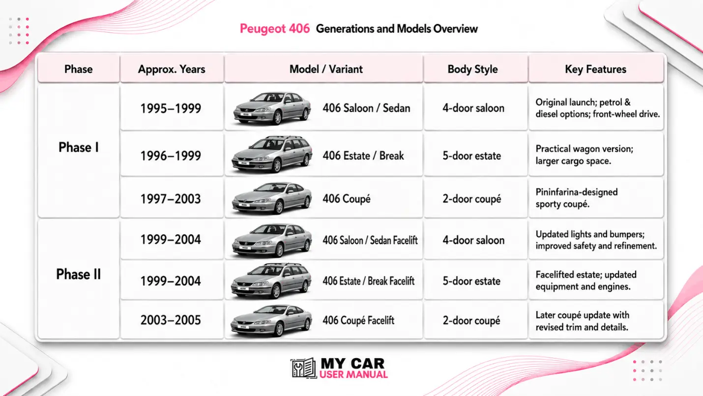 Peugeot 406 Owner Manual PDF