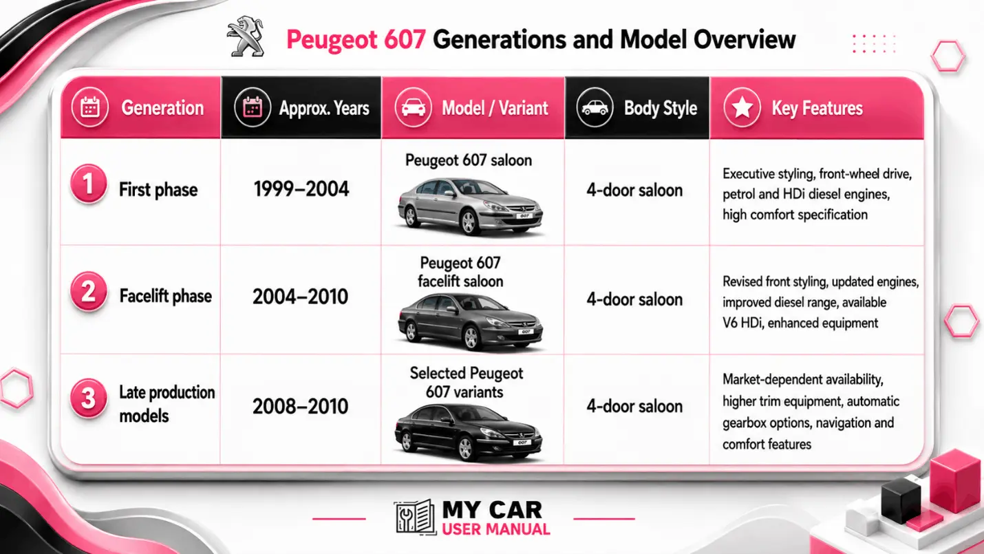 Peugeot 607 Owner Manual PDF