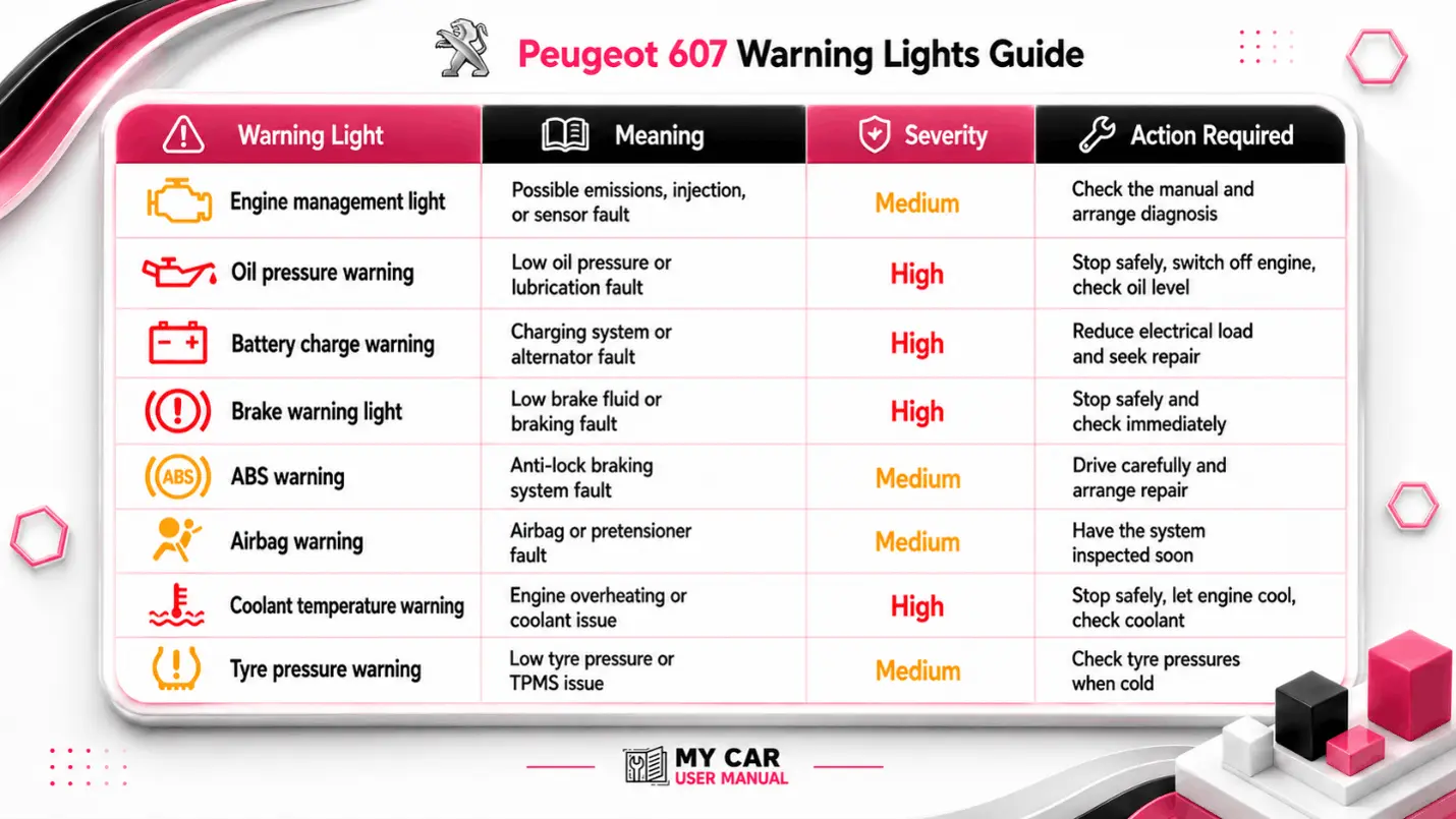 Peugeot 607 Manual PDF