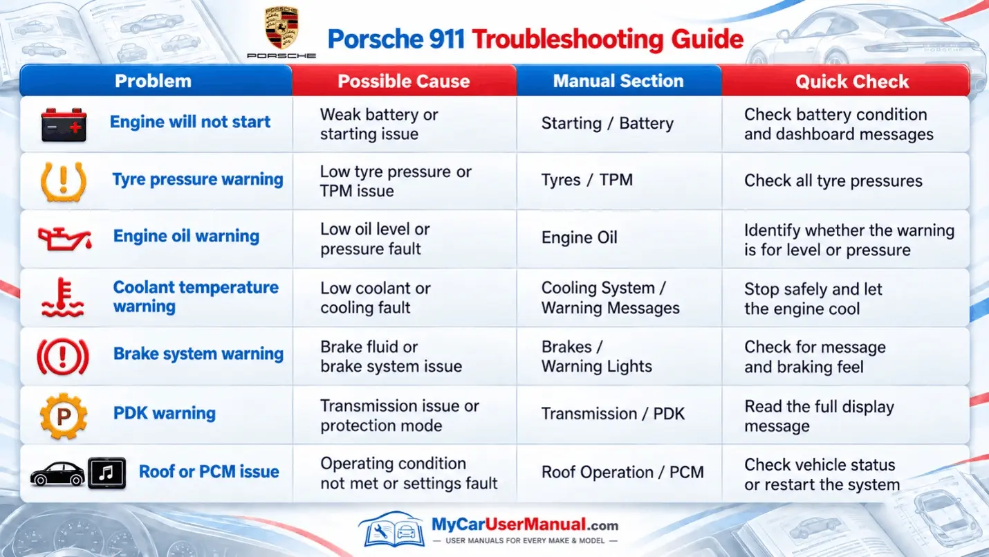 Porsche 911 Handbook & Service Guide
