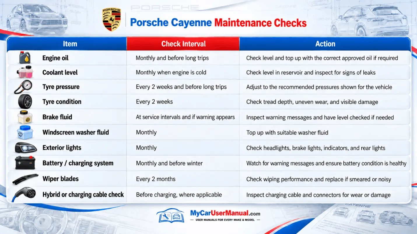 Porsche Cayenne User Manual PDF
