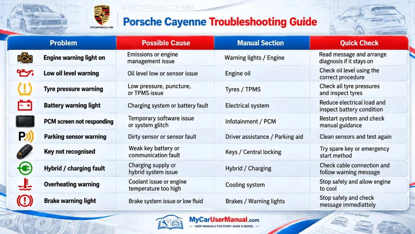 Porsche Cayenne Handbook & Service Guide