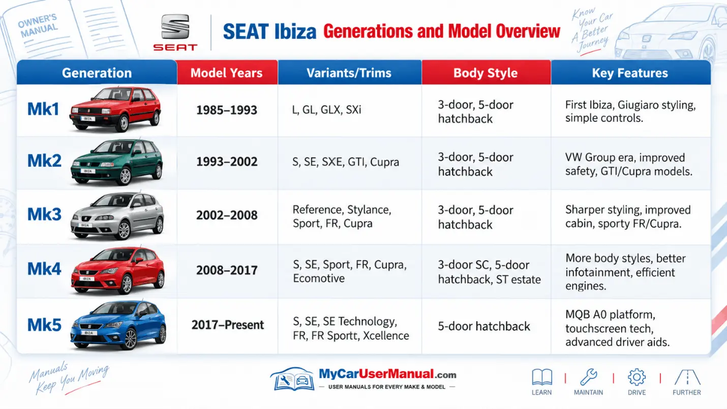 Seat Ibiza Owner Manual PDF