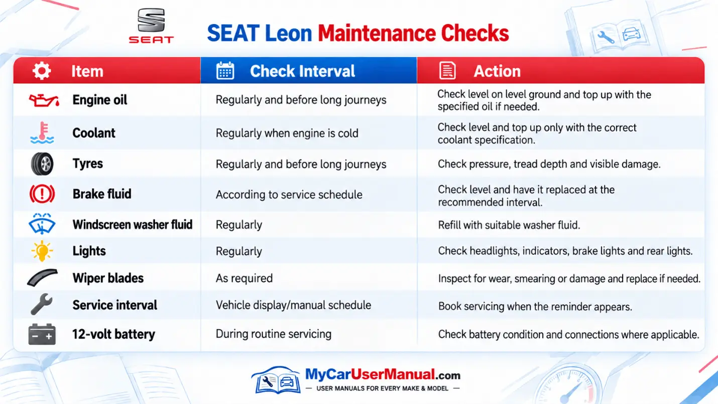 Seat Leon User Manual PDF