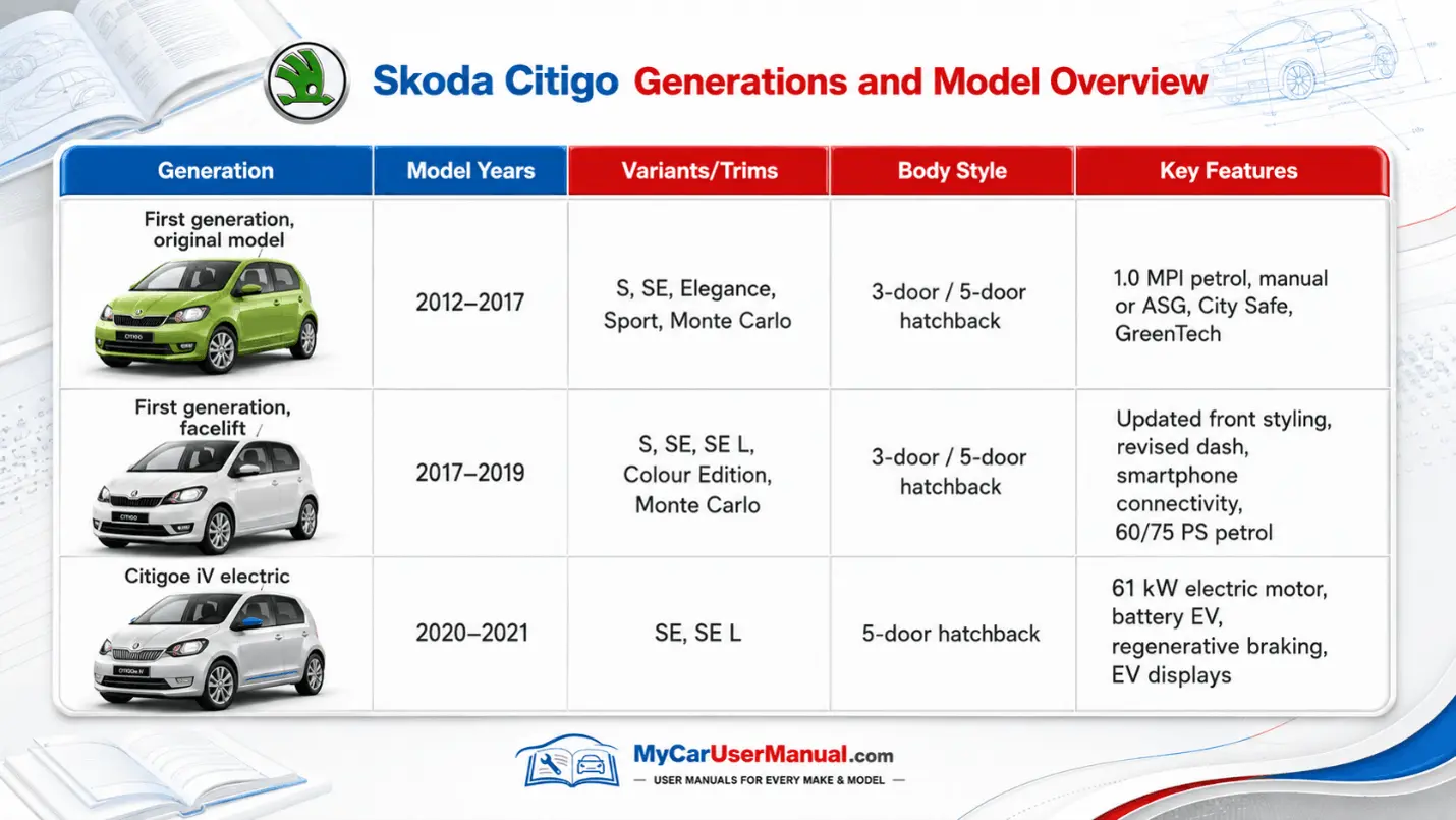 Skoda Citigo Owner Manual PDF
