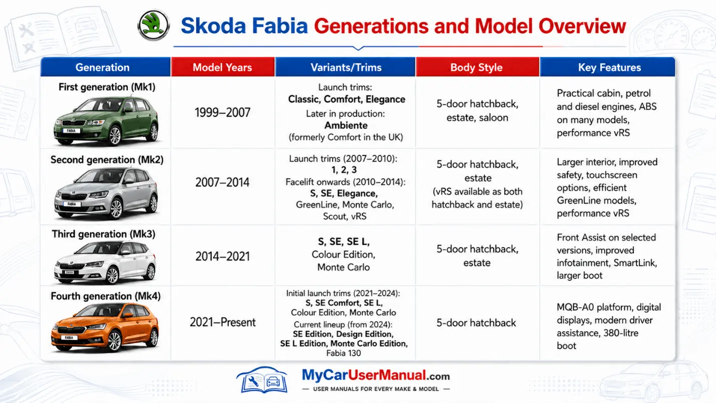Skoda Fabia Owner Manual PDF