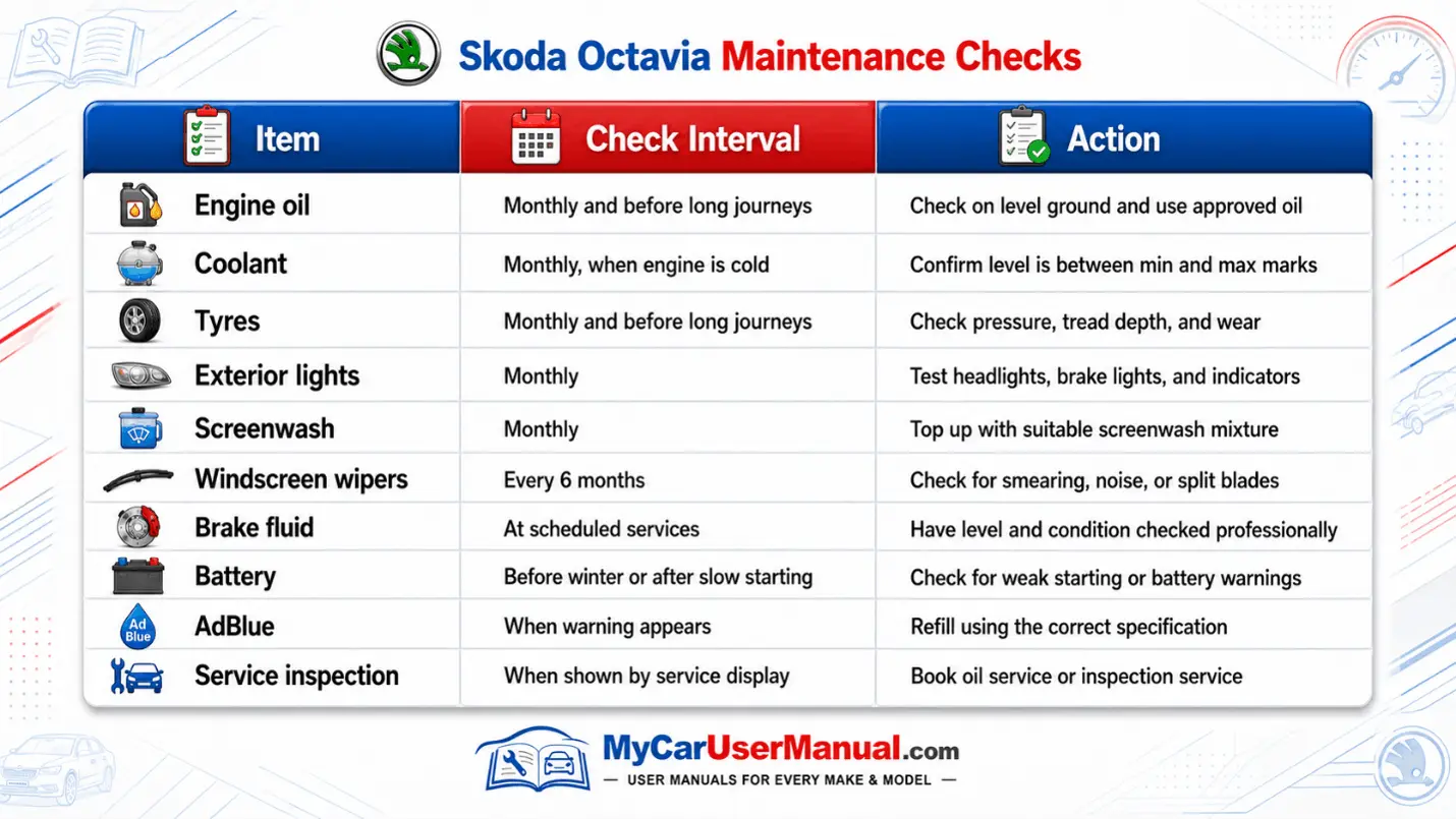 Skoda Octavia User Manual PDF