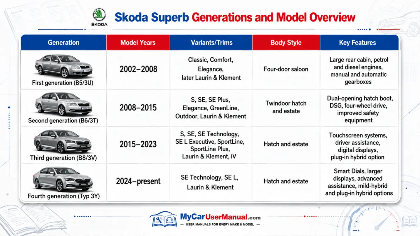 Skoda Superb Owner Manual PDF