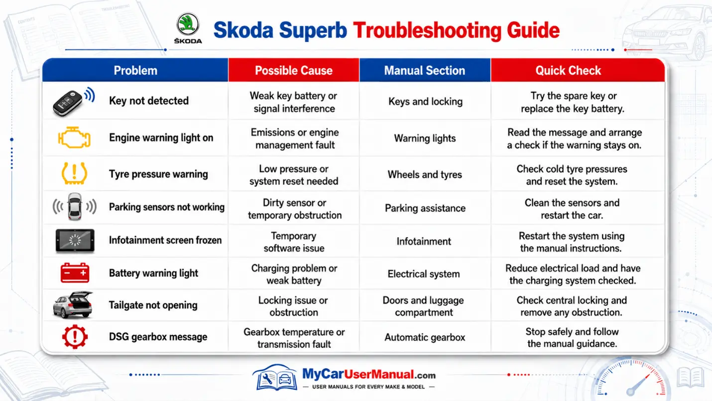 Skoda Superb Handbook & Service Guide