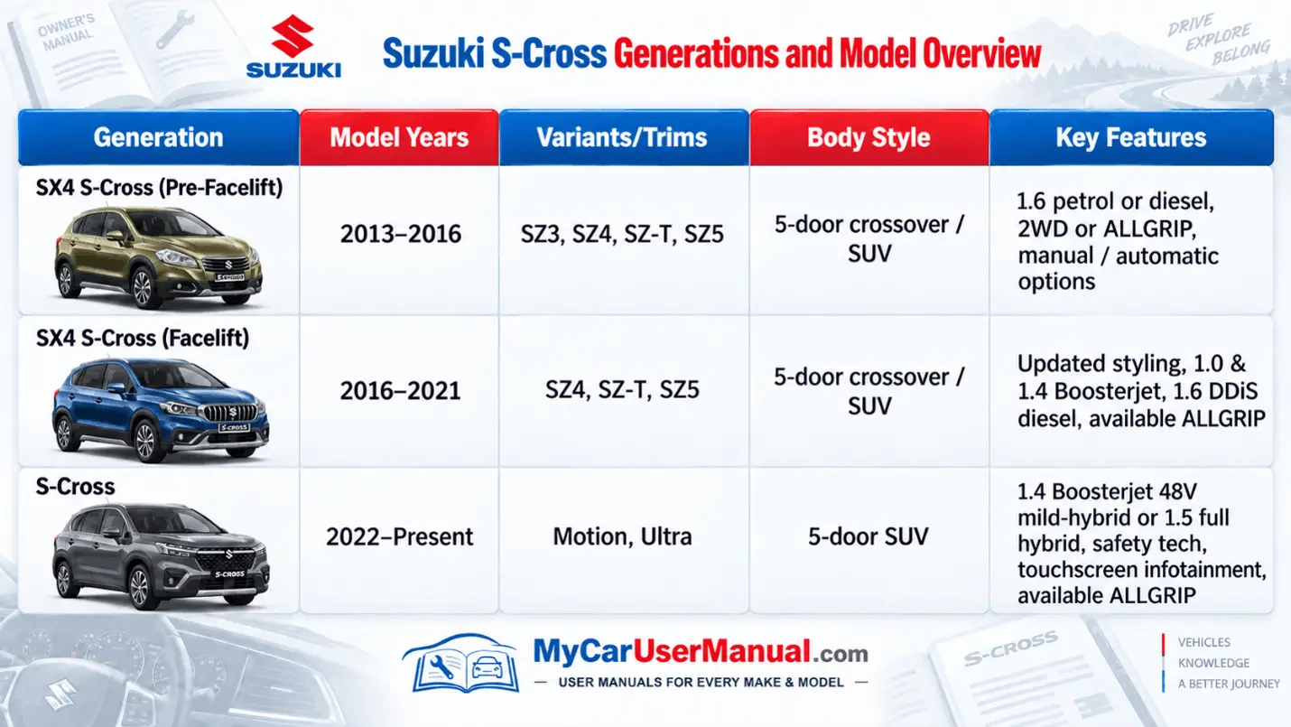 Suzuki S-Cross Owner Manual PDF