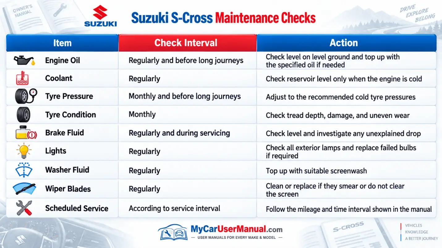 Suzuki S-Cross User Manual PDF