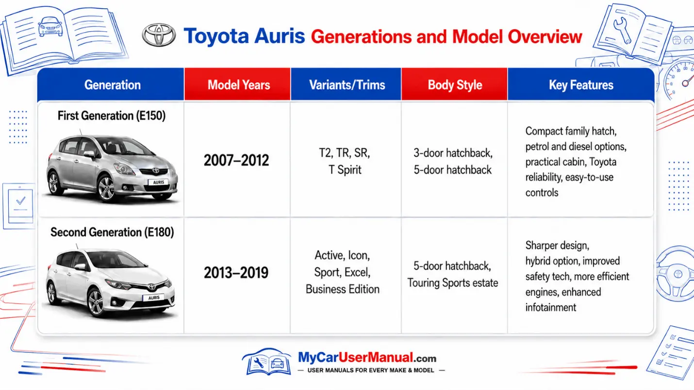 Toyota Auris Owner Manual PDF