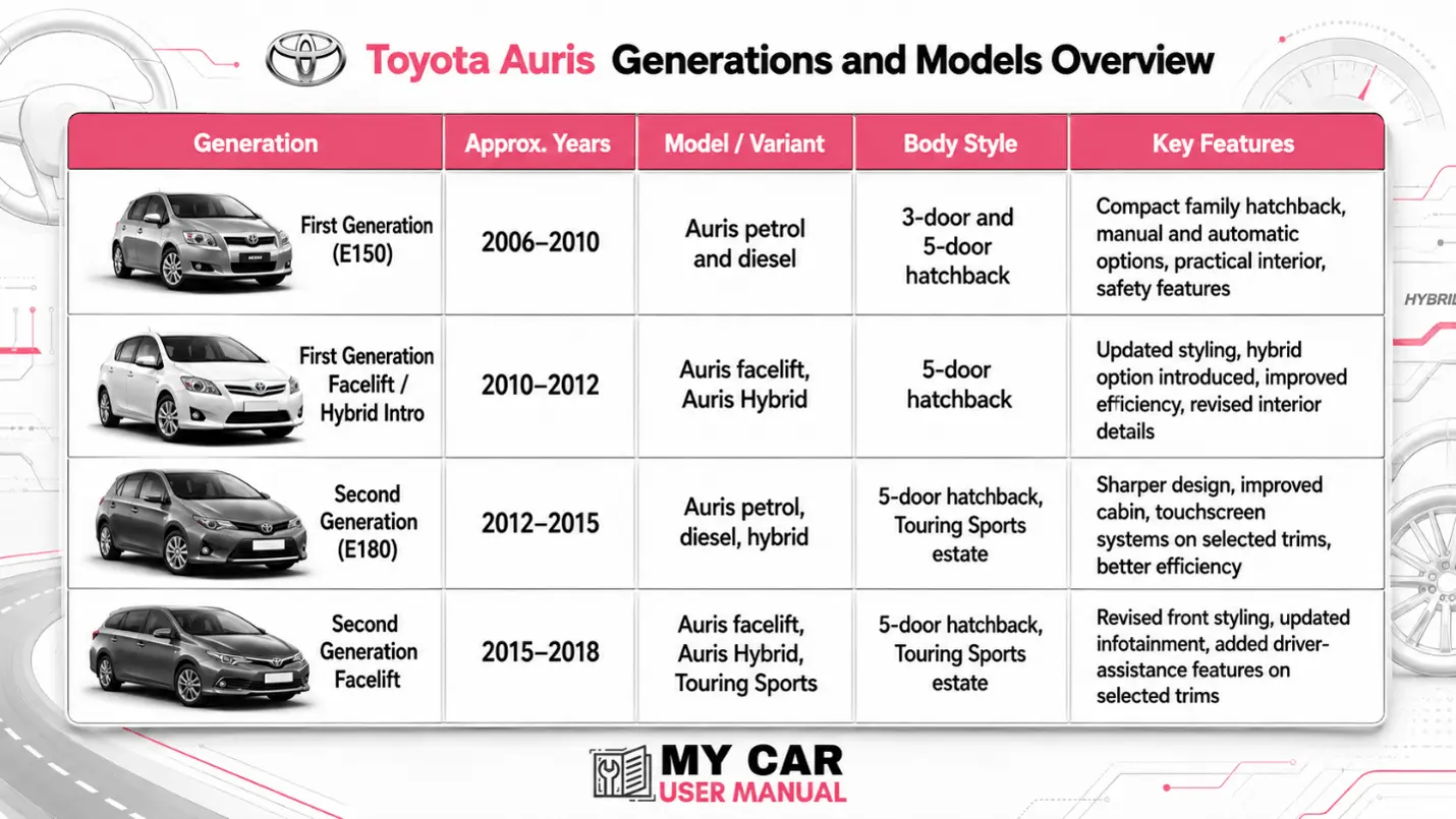 Toyota Auris Owner Manual PDF