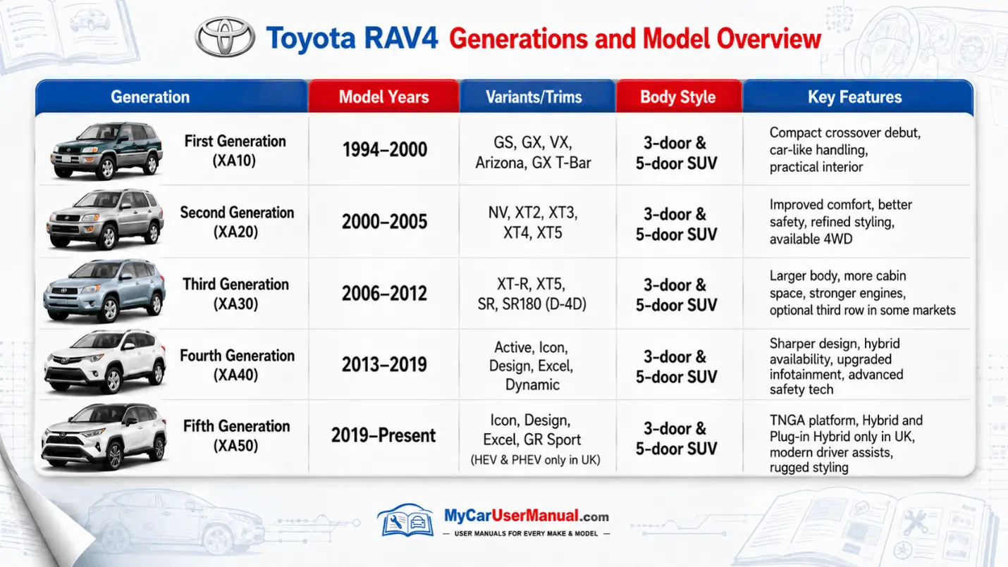 Toyota Rav4 Owner Manual PDF