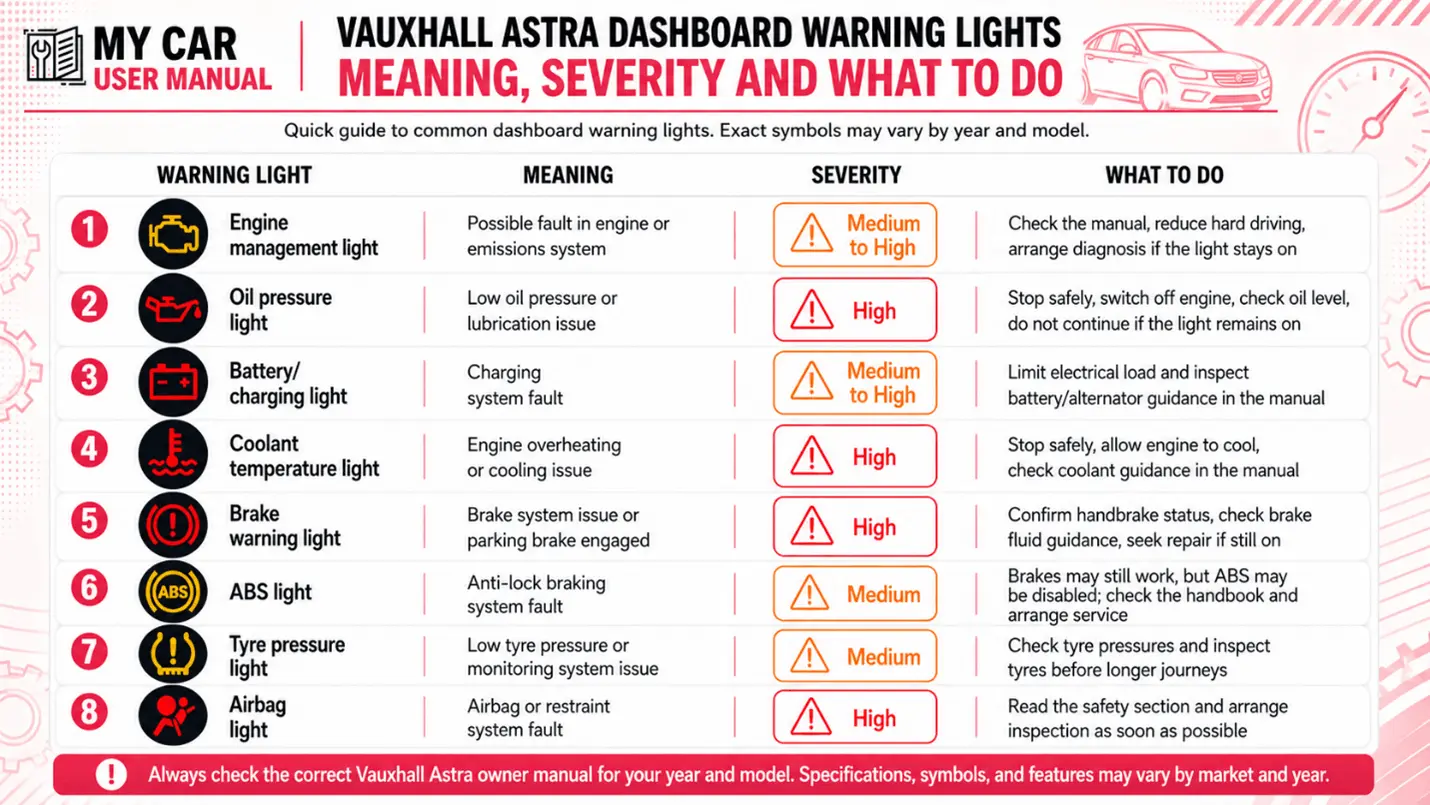 Vauxhall Astra Manual PDF