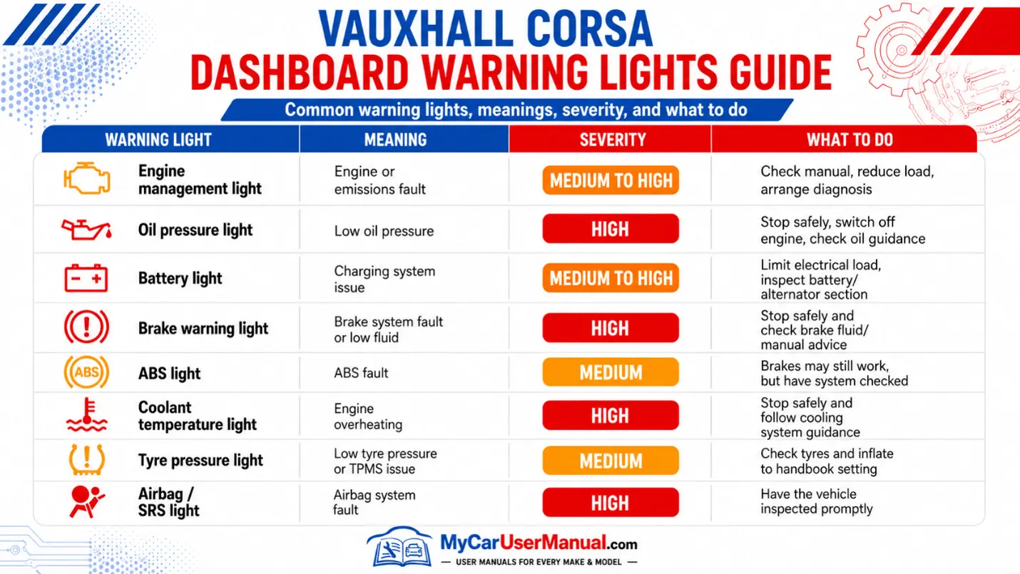 Vauxhall Corsa Manual PDF
