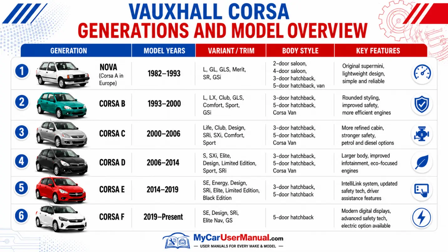 Vauxhall Corsa Owner Manual PDF