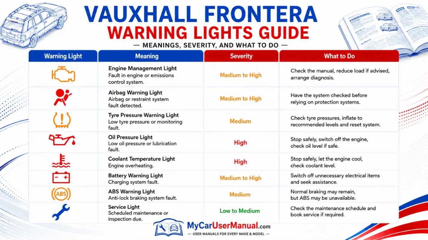 Vauxhall Frontera Manual PDF