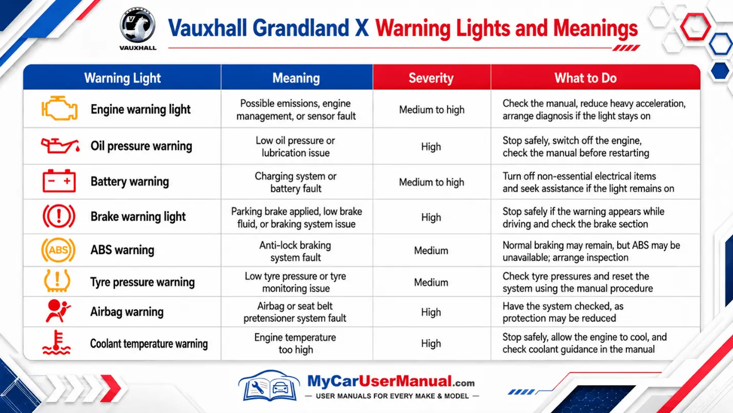 Vauxhall Grandland X Manual PDF