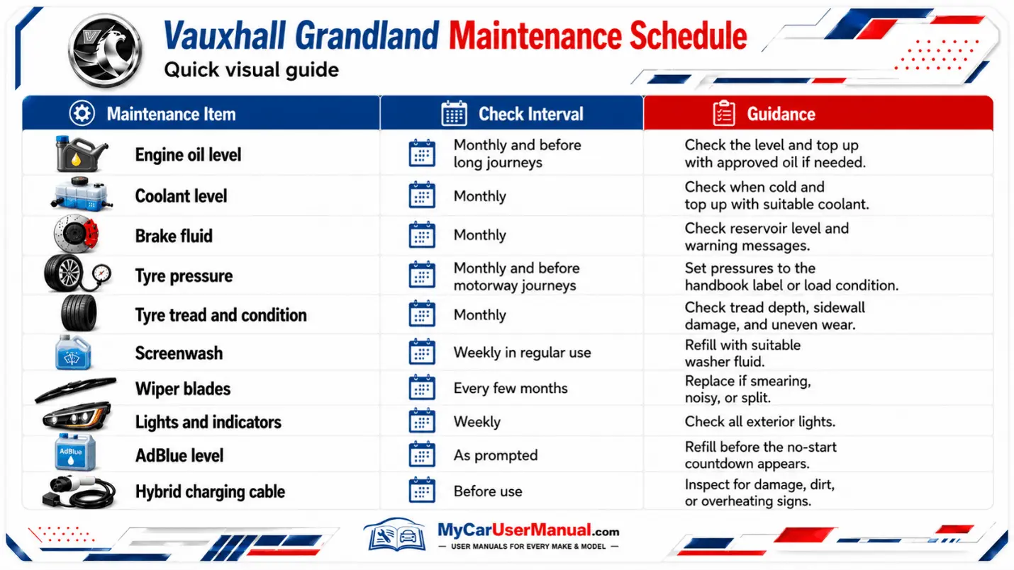 Vauxhall Grandland User Manual PDF
