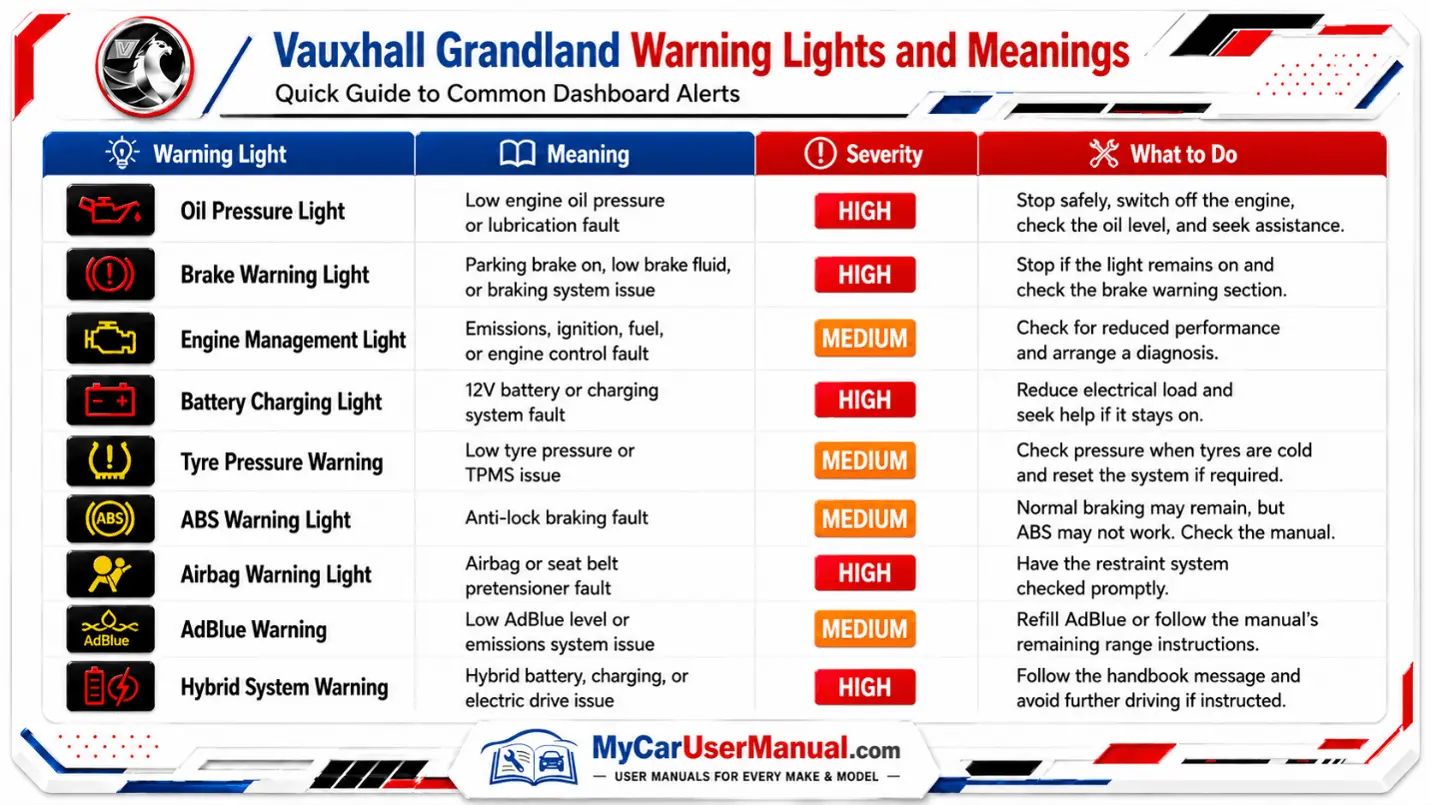 Vauxhall Grandland Manual PDF