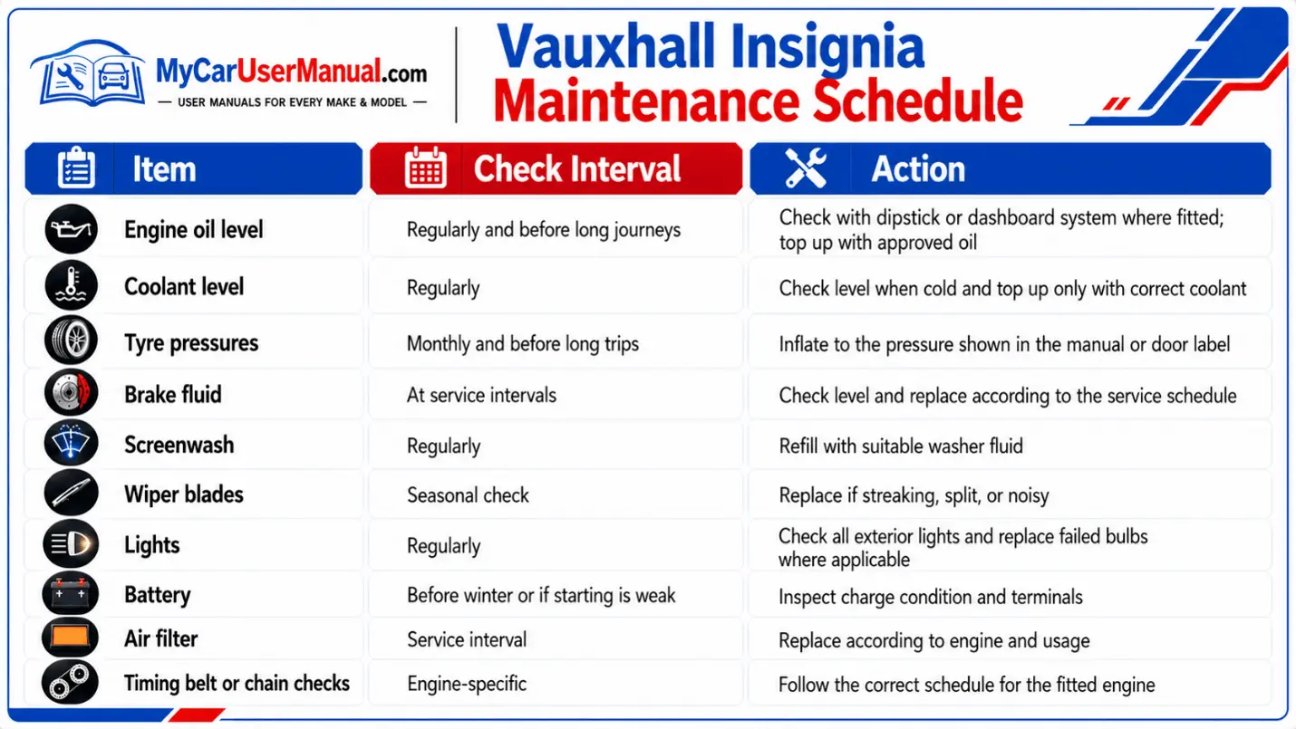 Vauxhall Insignia User Manual PDF