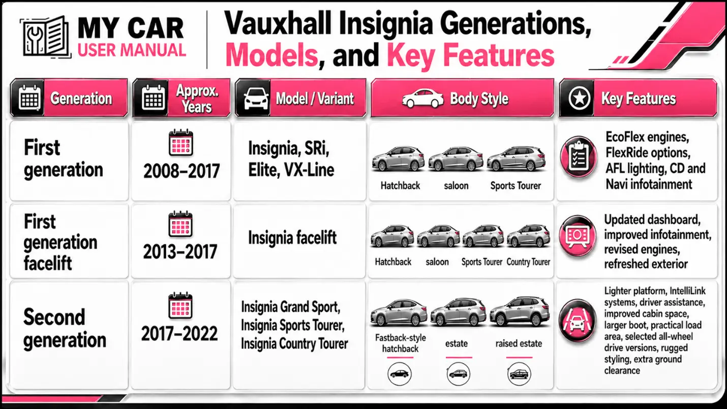 Vauxhall Insignia Owner Manual PDF