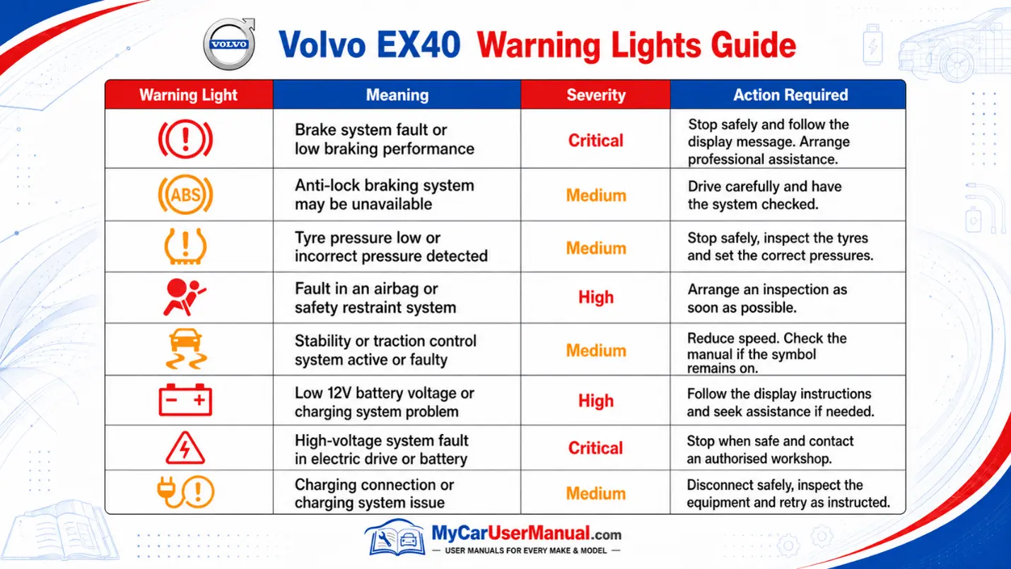 Volvo EX40 Manual PDF
