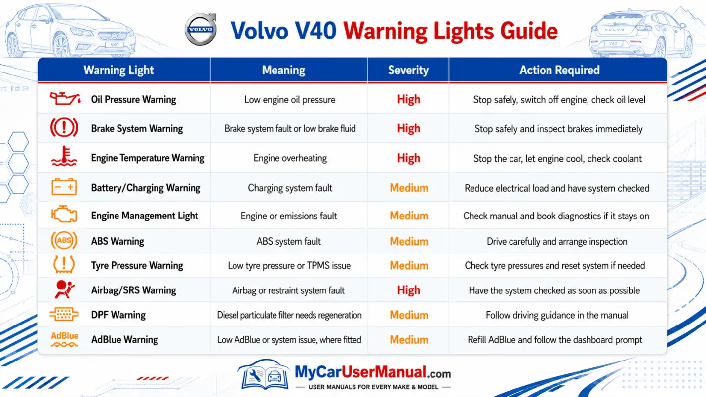 Volvo V40 Manual PDF