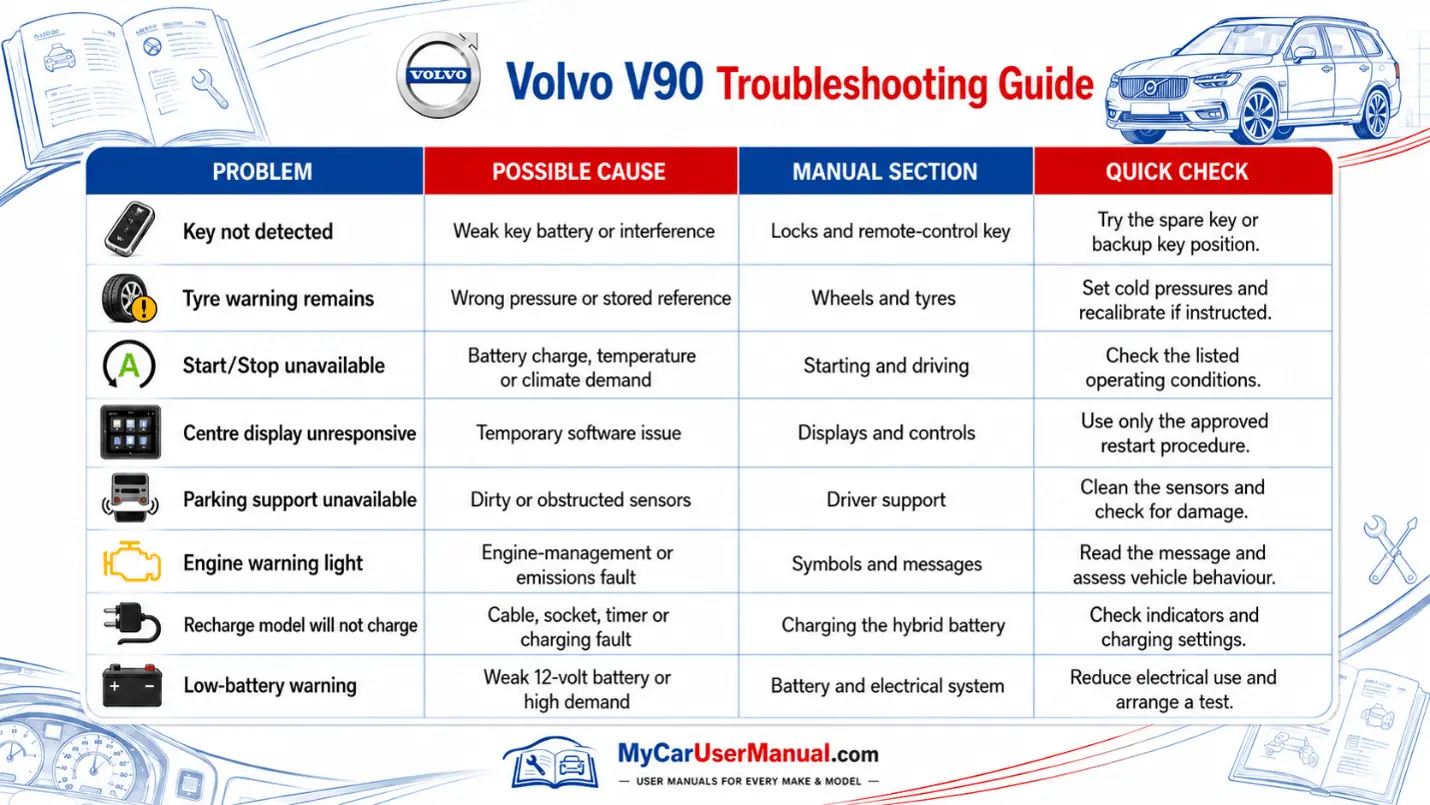 Volvo V90 Handbook & Service Guide